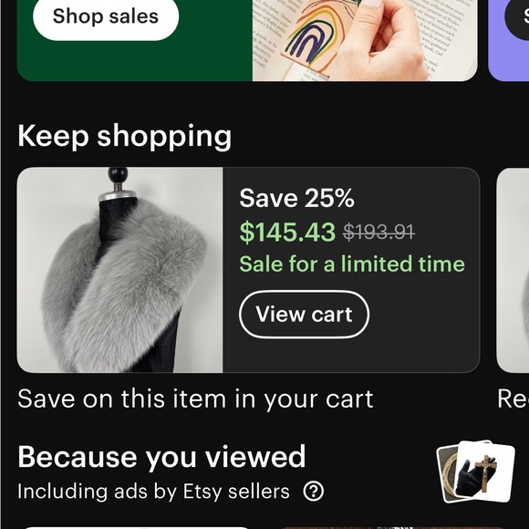Elegant Gray Fur Collar - Picture 7 of 8